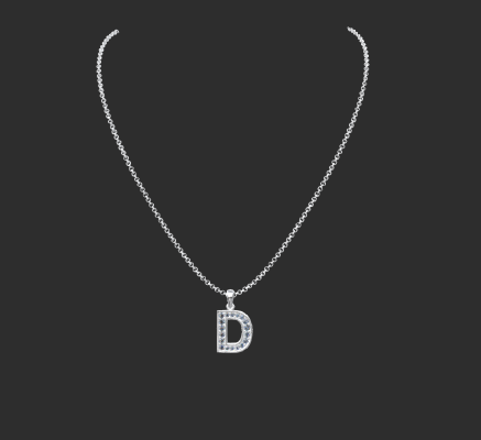 Pendant & Necklace 1241 | 3d print model
