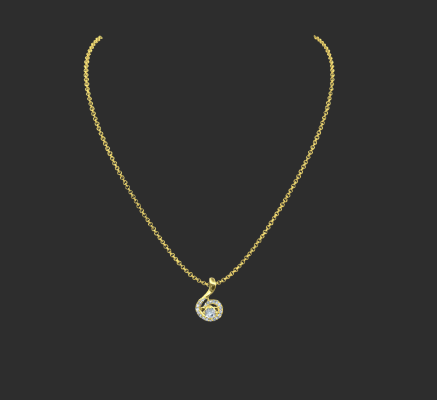 Pendant & Necklace 1242 | 3d print model
