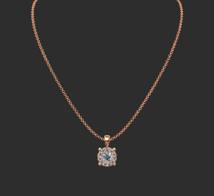 Pendant & Necklace 1245 | 3d print model
