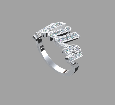 Women rings 1247 | 3d print model