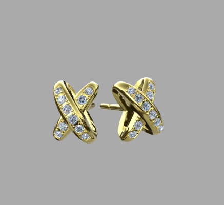 Fashion Earring 1248 | 3d print model