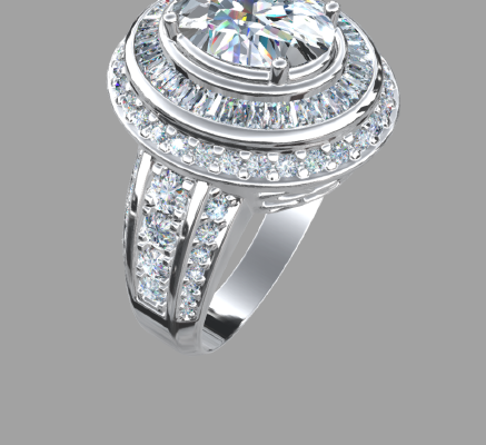 Women rings 1253 | 3d print model