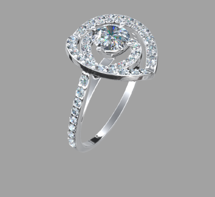 Women rings 1262 | 3d print model