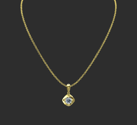 Pendant & Necklace 1264 | 3d print model