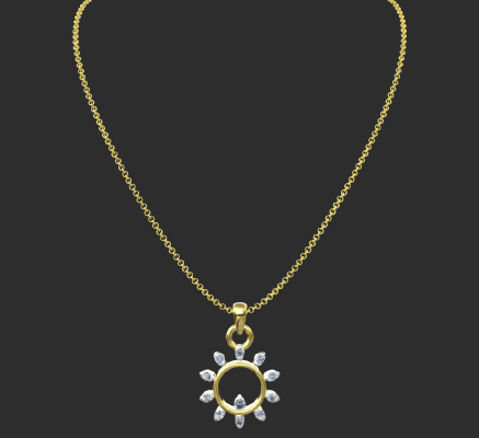 Pendant & Necklace 1265 | 3d print model