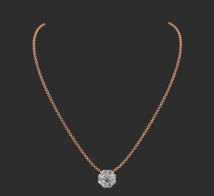 Pendant & Necklace 1266 | 3d print model