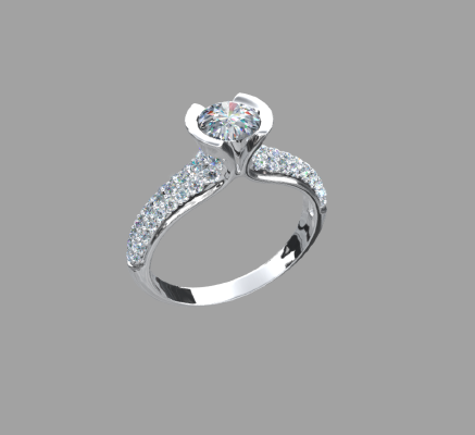 Women rings 1274 | 3d print model