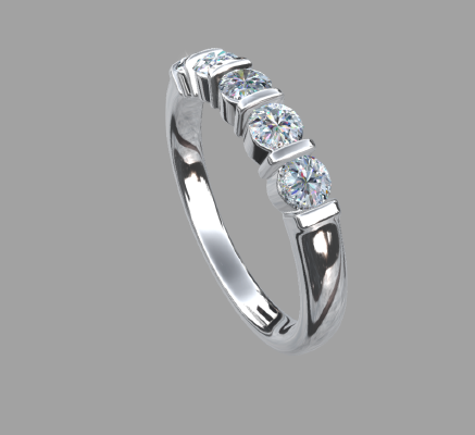 Women rings 1282 | 3d print model