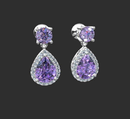 Earrings 1283 | 3d print model
