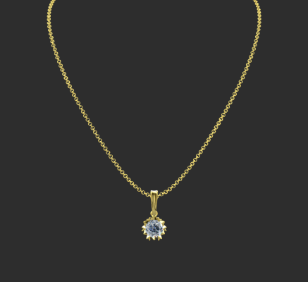 Pendant & Necklace 1288 | 3d print model