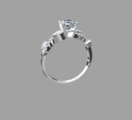 Women rings 1293 | 3d print model