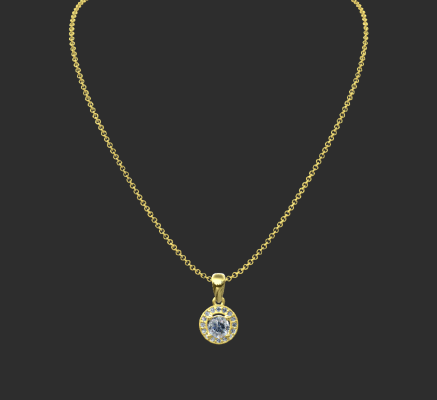 Pendant & Necklace 1294 | 3d print model