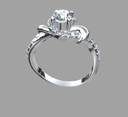 Women rings 1297 | 3d print model