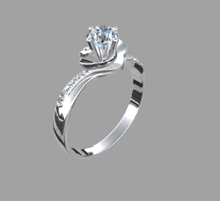 Women rings 1300 | 3d print model