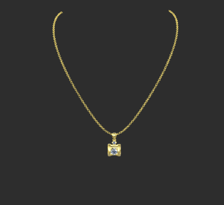 Pendant & Necklace 1302 | 3d print model