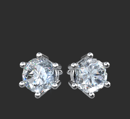Earrings 1303 | 3d print model