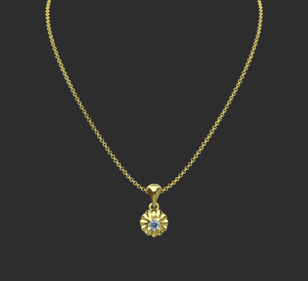 Pendant & Necklace 1315 | 3d print model