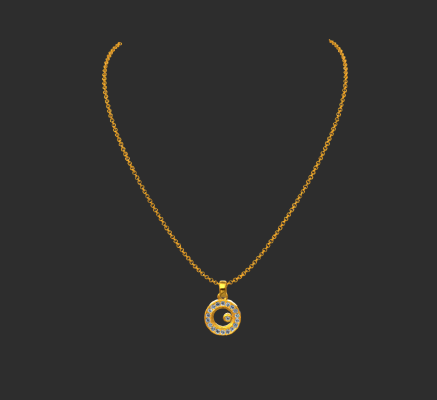 Pendant & Necklace 1318 | 3d print model