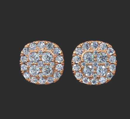 Earrings 1324 | 3d print model