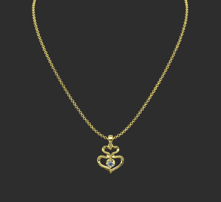 Pendant & Necklace 1329 | 3d print model