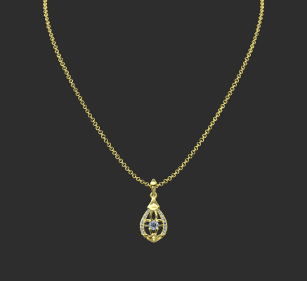 Pendant & Necklace 1333 | 3d print model