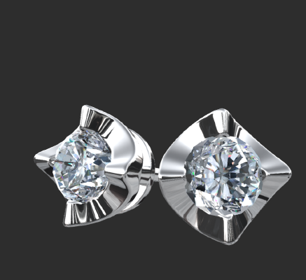 Earrings 1334 | 3d print model