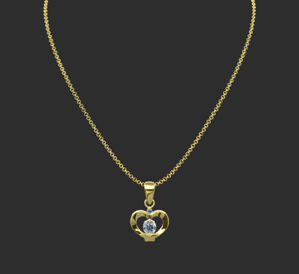 Pendant & Necklace 1338 | 3d print model