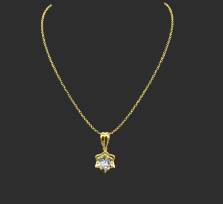 Pendant & Necklace 1341 | 3d print model