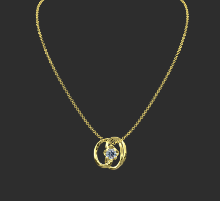 Pendant & Necklace 1342 | 3d print model