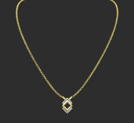 Pendant & Necklace 1344 | 3d print model