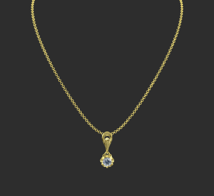 Pendant & Necklace 1347 | 3d print model