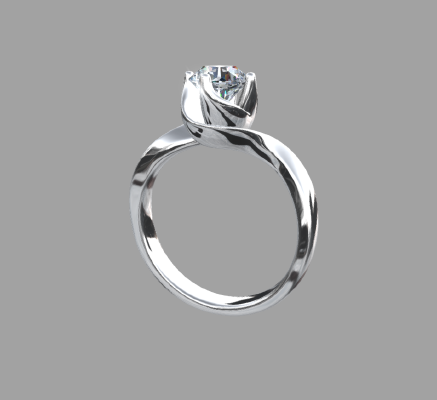 Women rings 1355 | 3d print model