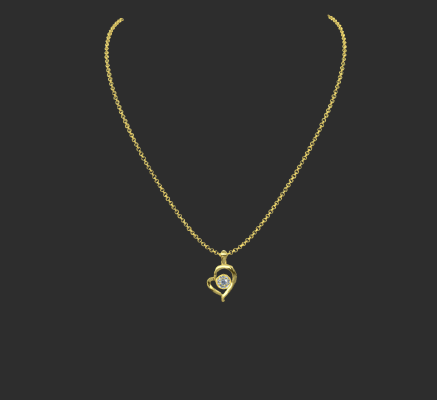 Pendant & Necklace 1360 | 3d print model