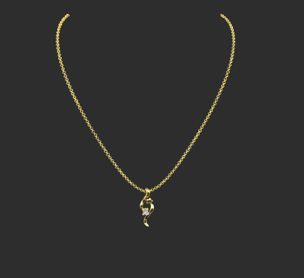 Pendant & Necklace 1367 | 3d print model