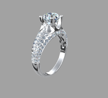 Women rings 1368 | 3d print model