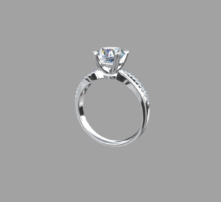 Women rings 1380 | 3d print model
