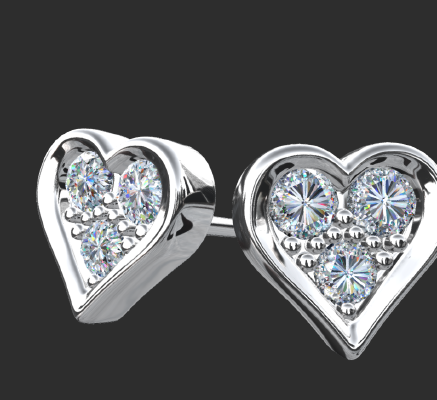 Earrings 1382 | 3d print model