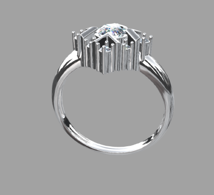 Women rings 1385 | 3d print model