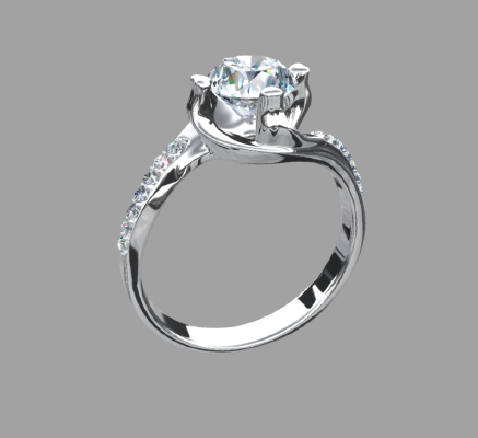 Women rings 1400 | 3d print model