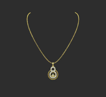 Pendant & Necklace 1402 | 3d print model