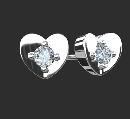 Earrings 1404 | 3d print model