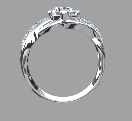 Women rings 1411 | 3d print model