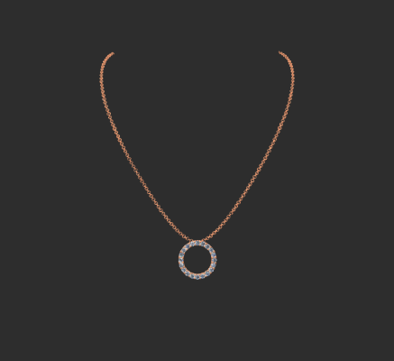 Pendant & Necklace 1424 | 3d print model