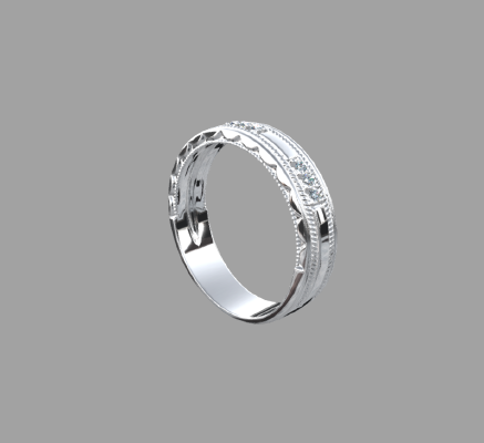 Women rings 1425 | 3d print model