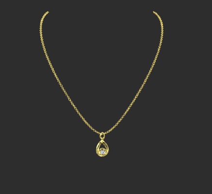 Pendant & Necklace 1429 | 3d print model
