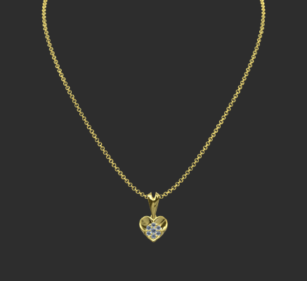 Pendant & Necklace 1430 | 3d print model