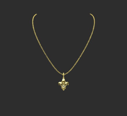 Pendant & Necklace 1440 | 3d print model
