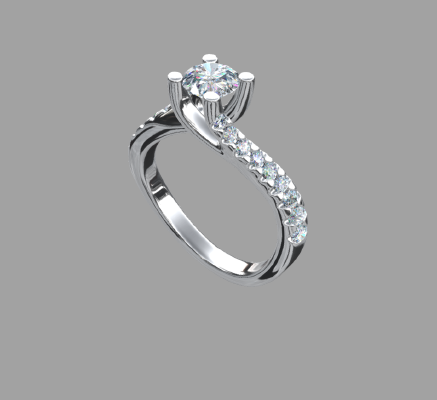 Women rings 1441 | 3d print model