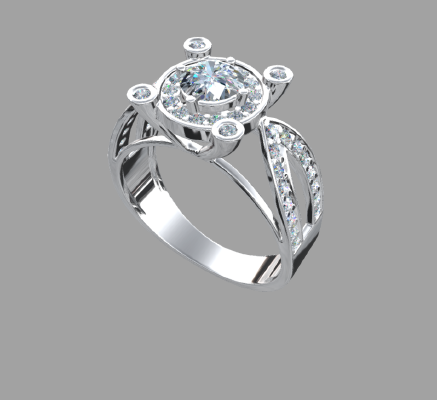 Women rings 1448 | 3d print model