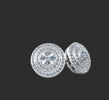Earrings 1453 | 3d print model